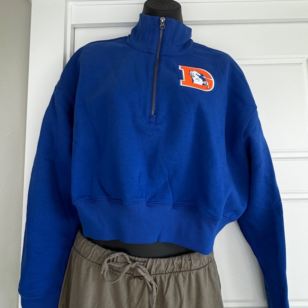 Nike Royal Blue Quarter-Zip Sweatshirt